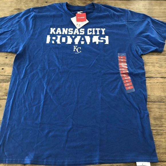 NWT Mens XL MLB Genuine Merchandise Kansas City Royals Blue T Shirt baseball new - Picture 1 of 7